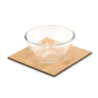 Lot de 4 sous-verres puzzle personnalisable en bambou - LEPY Lot de 4 sous-verres puzzle personnalisable en bambou - LEPY