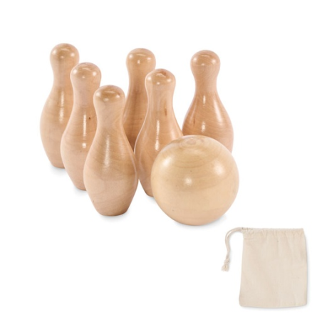 Mini jeu de quilles en pin personnalisable - BOLITO Mini jeu de quilles en pin personnalisable - BOLITO