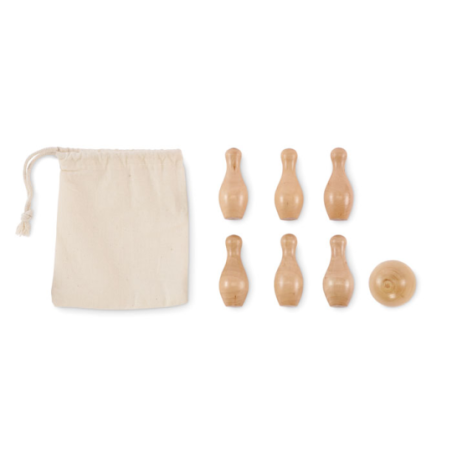 Mini jeu de quilles en pin personnalisable - BOLITO Mini jeu de quilles en pin personnalisable - BOLITO