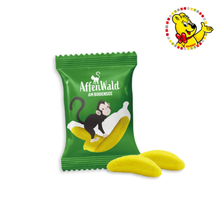 Sachet de bonbon personnalisable Banan's Haribo® (par lot de 100 sachets) 10g Sachet de bonbon personnalisable Banan's Haribo® (par lot de 100 sachets) 10g