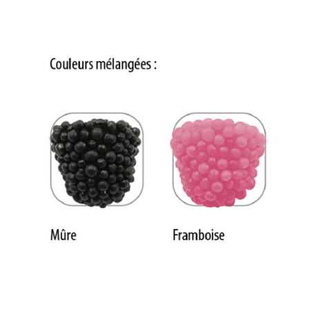 Sachet de bonbon personnalisable Berries Haribo® (par lot de 100 sachets) 4 pièces 15g Sachet de bonbon personnalisable Berries Haribo® (par lot de 100 sachets) 4 pièces 15g