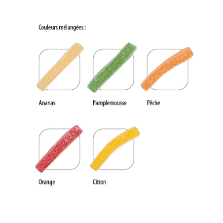 Sachet de bonbon personnalisable Cornet de frites acidulées Haribo® 50g Sachet de bonbon personnalisable Cornet de frites acidulées Haribo® 50g
