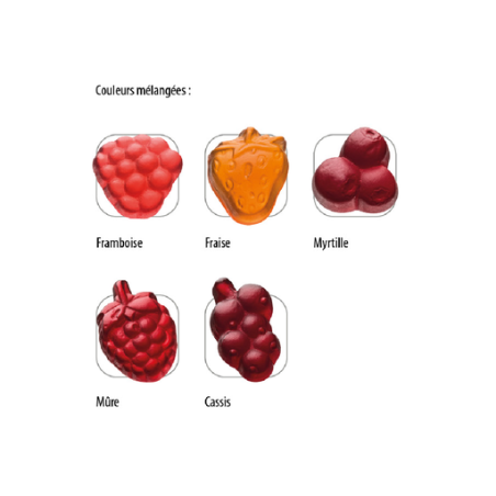 Sachet de bonbon personnalisable Fruitmania Berry Haribo® (par lot de 100 sachets) 12g Sachet de bonbon personnalisable Fruitmania Berry Haribo® (par lot de 100 sachets) 12g