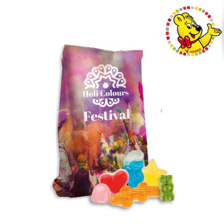 Sachet de bonbon personnalisable Happy life Haribo® 150g Sachet de bonbon personnalisable Happy life Haribo® 150g