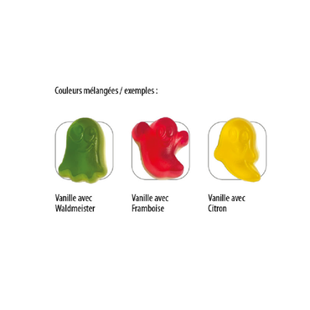 Sachet de bonbon personnalisable Joyeux Fantômes Haribo® (par lot de 100 sachets) 3 pièces 15g Sachet de bonbon personnalisable Joyeux Fantômes Haribo® (par lot de 100 sachets) 3 pièces 15g