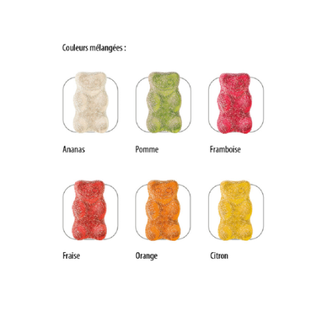 Sachet de bonbon personnalisable L'ours d'or acidulé Haribo® (par lot de 100 sachets) 10g Sachet de bonbon personnalisable L'ours d'or acidulé Haribo® (par lot de 100 sachets) 10g
