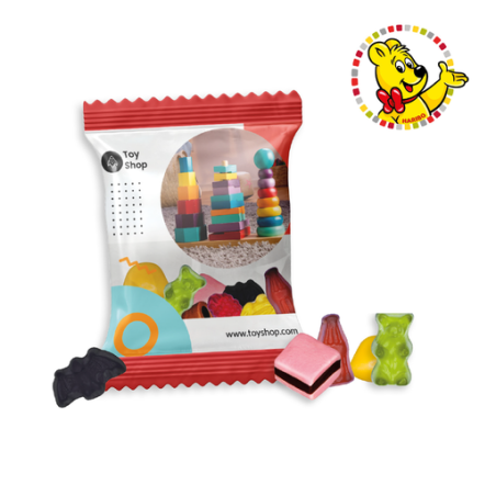 Sachet de bonbon personnalisable Mini Color-Rado Haribo® (par lot de 100 sachets) 10g Sachet de bonbon personnalisable Mini Color-Rado Haribo® (par lot de 100 sachets) 10g