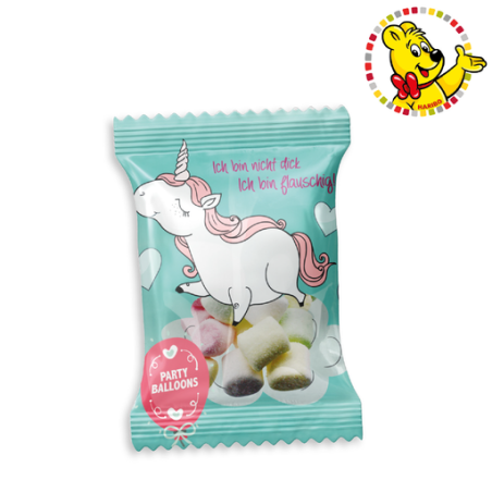 Sachet de bonbon personnalisable Mini chamallows Haribo® (par lot de 100 sachets) 6g Sachet de bonbon personnalisable Mini chamallows Haribo® (par lot de 100 sachets) 6g
