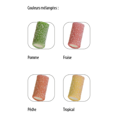 Sachet de bonbon personnalisable Rainbow Pik Haribo® (par lot de 100 sachets) 2 pièces 7g Sachet de bonbon personnalisable Rainbow Pik Haribo® (par lot de 100 sachets) 2 pièces 7g