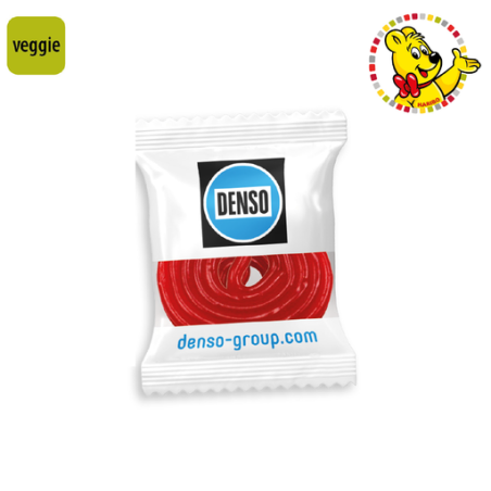 Sachet de bonbon personnalisable Rouleau Rotella aux fruits Haribo® (par lot de 100 sachets) 10g Sachet de bonbon personnalisable Rouleau Rotella aux fruits Haribo® (par lot de 100 sachets) 10g