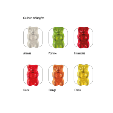 Sachet de bonbon personnalisable mini forme standard Haribo® (par lot de 100 sachets) 10g Sachet de bonbon personnalisable mini forme standard Haribo® (par lot de 100 sachets) 10g