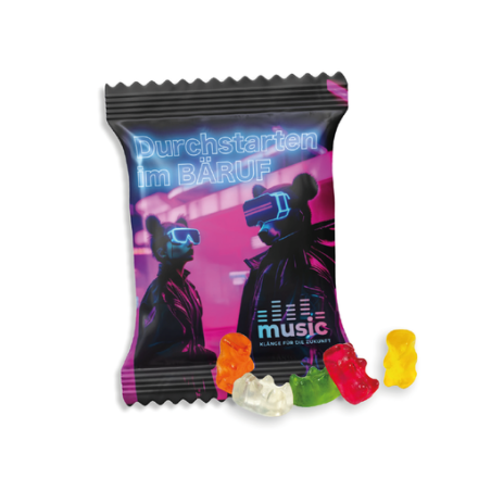Sachet de bonbon personnalisable mini forme standard Haribo® (par lot de 100 sachets) 10g Sachet de bonbon personnalisable mini forme standard Haribo® (par lot de 100 sachets) 10g