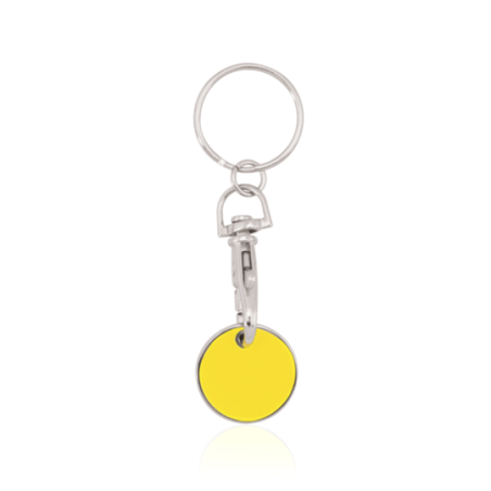 Porte-clés jeton caddie personnalisé métal Euromarket Porte-clés jeton caddie personnalisé métal Euromarket