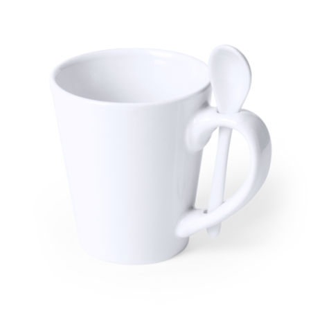 Tasse publicitaire sublimation avec sa cuillère Kaffir 350 ml