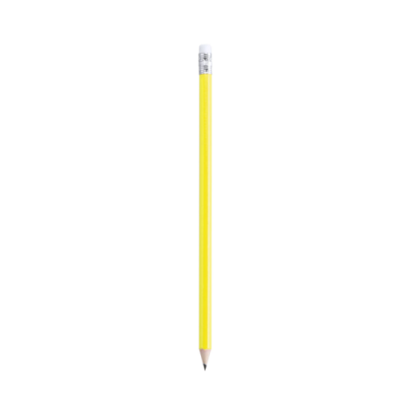 Crayon de bois publicitaire pré-taillé avec sa gomme - Godiva