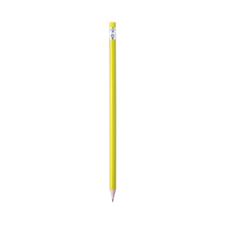 Crayon de bois personnalisé pré-taillé avec gomme assortie - Melart