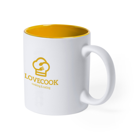 Mug bicolore personnalisable avec gravure colorée 350ml - Chamotté Mug bicolore personnalisable avec gravure colorée 350ml - Chamotté