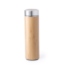 Bouteille isotherme publicitaire en inox et bambou 500ml - Moltex Bouteille isotherme publicitaire en inox et bambou 500ml - Moltex