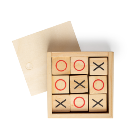 Jeu du morpion personnalisé en bois Grapex