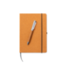 Coffret personnalisable bloc-note et stylo bille en métal et cuir recyclé Coffret personnalisable bloc-note et stylo bille en métal et cuir recyclé