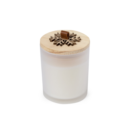Bougie de noël personnalisable parfum vanille Lilnax