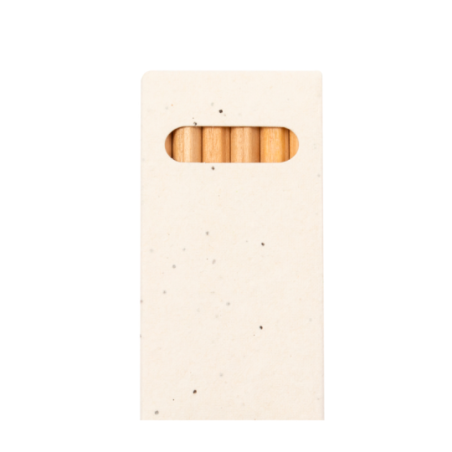 Boîte en carton ensemencé personnalisable de 6 Crayons de couleurs Delar Boîte en carton ensemencé personnalisable de 6 Crayons de couleurs Delar