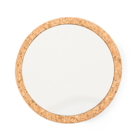 Miroir de poche publicitaire en liège 7cm⌀ Segenen