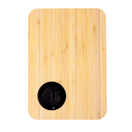 Planche à Découper personnalisable avec balance en bambou Mentina Planche à Découper personnalisable avec balance en bambou Mentina