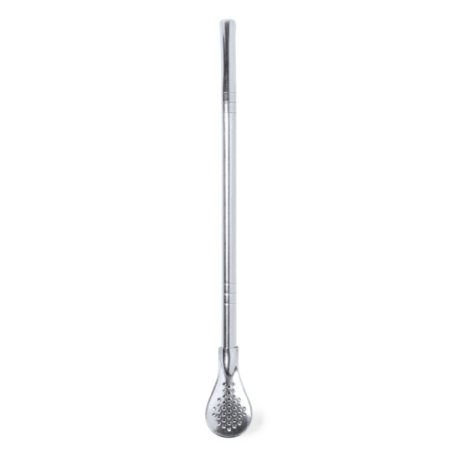 Paille personnalisé avec agitateur en inox - Evin