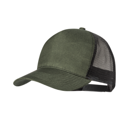 Casquette Trucker personnalisable en RPET avec camouflage ou kaki - Pamper