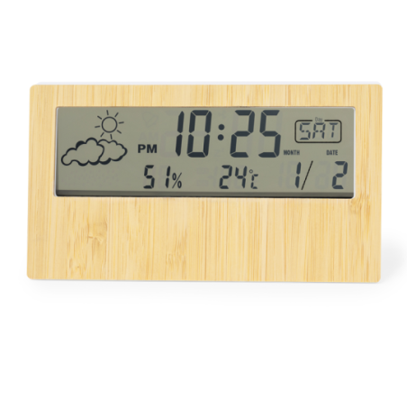 Station Météo personnalisé en bambou Roamer