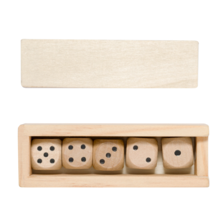 Jeu de dés personalisable en bois Atanin