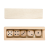 Jeu de dés personalisable en bois Atanin Jeu de dés personalisable en bois Atanin
