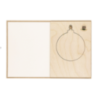 Carte personnalisable avec boule de Noël détachable en bois et graine de pin - Astrox Carte personnalisable avec boule de Noël détachable en bois et graine de pin - Astrox