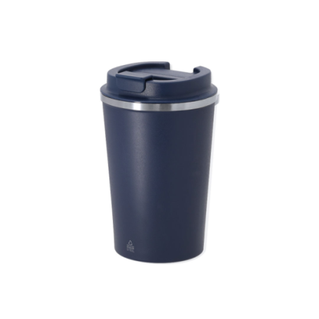 Mug isotherme publicitaire à double paroi inox et céramique 350ml - Thira