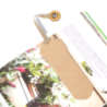 Marque-page personnalisable en carton ensemencé de tournesol - Bernaye Marque-page personnalisable en carton ensemencé de tournesol - Bernaye