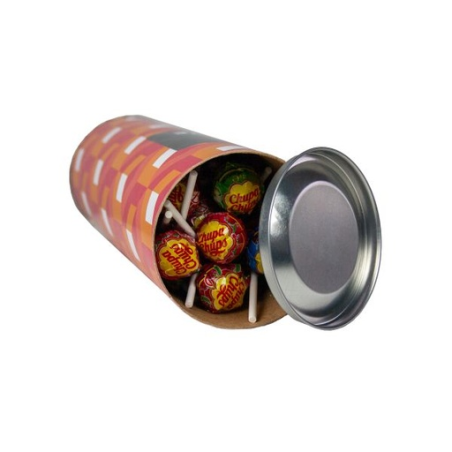 Tube Personnalisable Chupa Chups 700g (mix saveurs) Tube Personnalisable Chupa Chups 700g (mix saveurs)