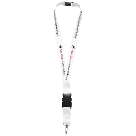Tour de cou personnalisable avec boucle détachable et fermeture anti-étranglement