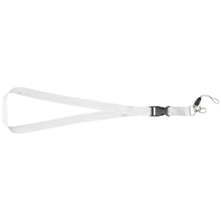 Tour de cou personnalisé avec boucle amovible, porte-téléphone Sagan Tour de cou personnalisé avec boucle amovible, porte-téléphone Sagan