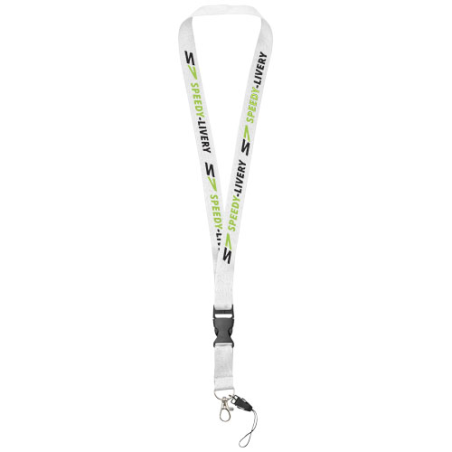 Tour de cou personnalisé avec boucle amovible, porte-téléphone Sagan Tour de cou personnalisé avec boucle amovible, porte-téléphone Sagan