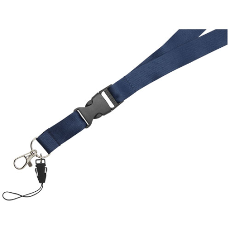 Tour de cou personnalisé avec boucle amovible, porte-téléphone Sagan Tour de cou personnalisé avec boucle amovible, porte-téléphone Sagan