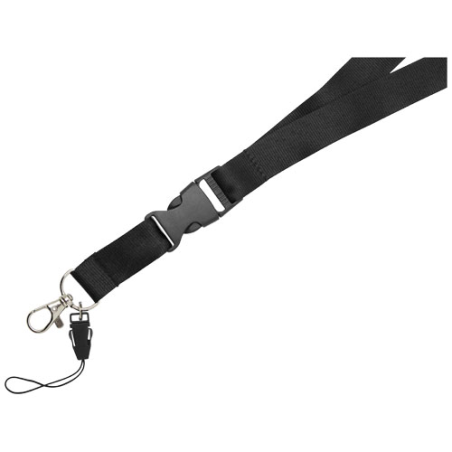 Tour de cou personnalisé avec boucle amovible, porte-téléphone Sagan Tour de cou personnalisé avec boucle amovible, porte-téléphone Sagan