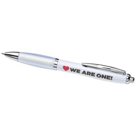Stylo à bille personnalisé Nash - corps et grip assortit - Encre noire