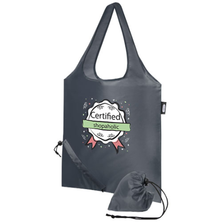 Tote bag personnalisé pliable Sabia en PET recyclé 7L
