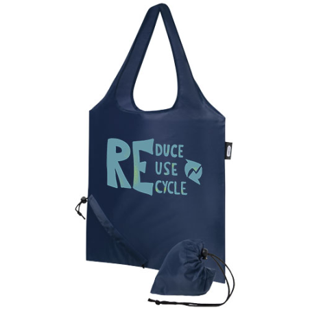 Tote bag personnalisé pliable Sabia en PET recyclé 7L