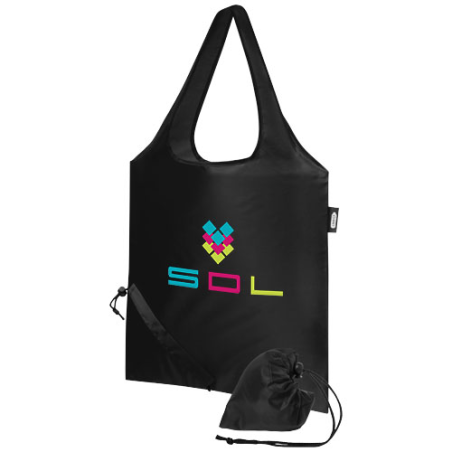 Tote bag personnalisé pliable Sabia en PET recyclé 7L