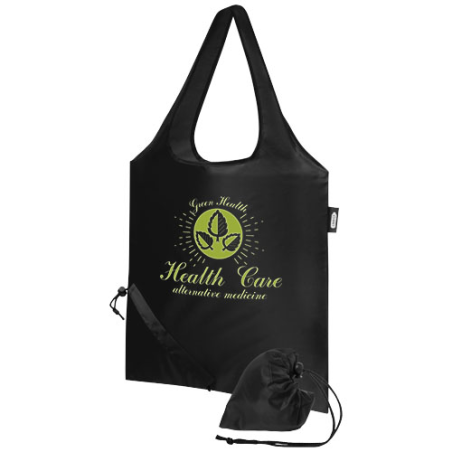 Tote bag personnalisé pliable Sabia en PET recyclé 7L