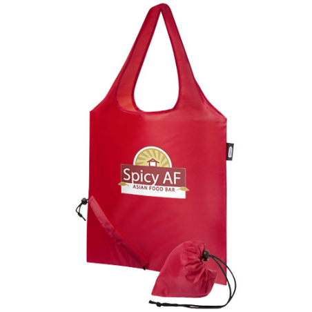 Tote bag personnalisé pliable Sabia en PET recyclé 7L