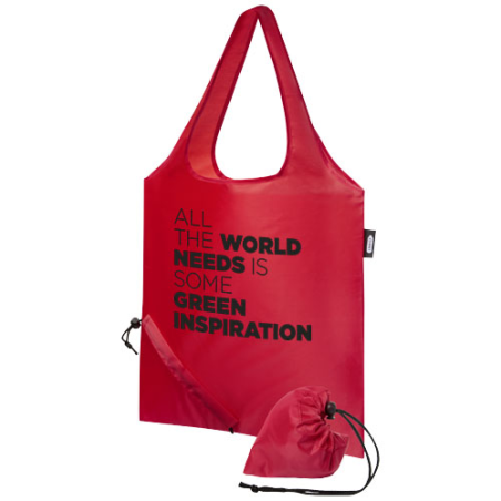 Tote bag personnalisé pliable Sabia en PET recyclé 7L