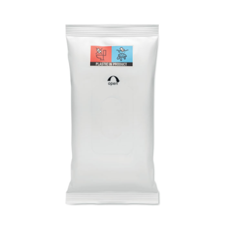 Pochette personnalisable avec 10 lingettes nettoyantes DELLEA
